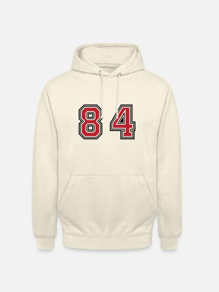 84 Zahl Symbol - Unisex Hoodie - Vanille-Milchshake