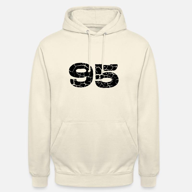 Maillot à 95 numéros - Sweat-shirt à capuche unisexe - vanille