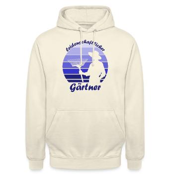 leidenschaftlicher Gärtner, plant dad - Unisex Hoodie - Vanille-Milchshake - Vorne - Alina (178cm) & Michal (187cm)