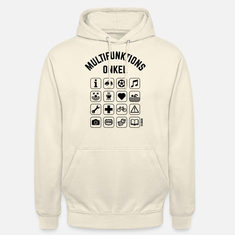 Multifunktions Onkel (16 Icons) - Unisex Hoodie - Vanille-Milchshake