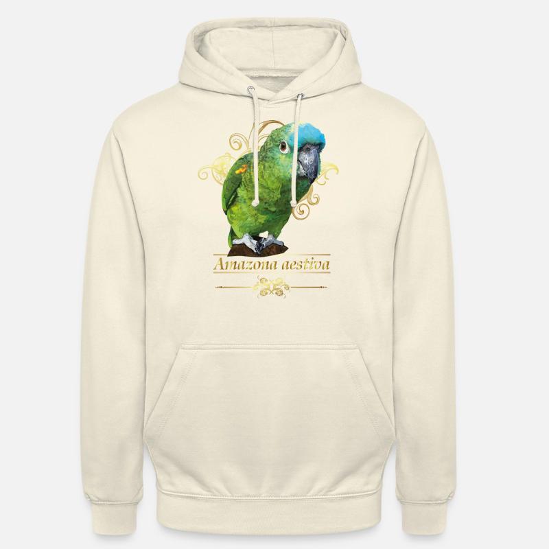 Amazona mit blauer Front - Unisex Hoodie - Vanille-Milchshake