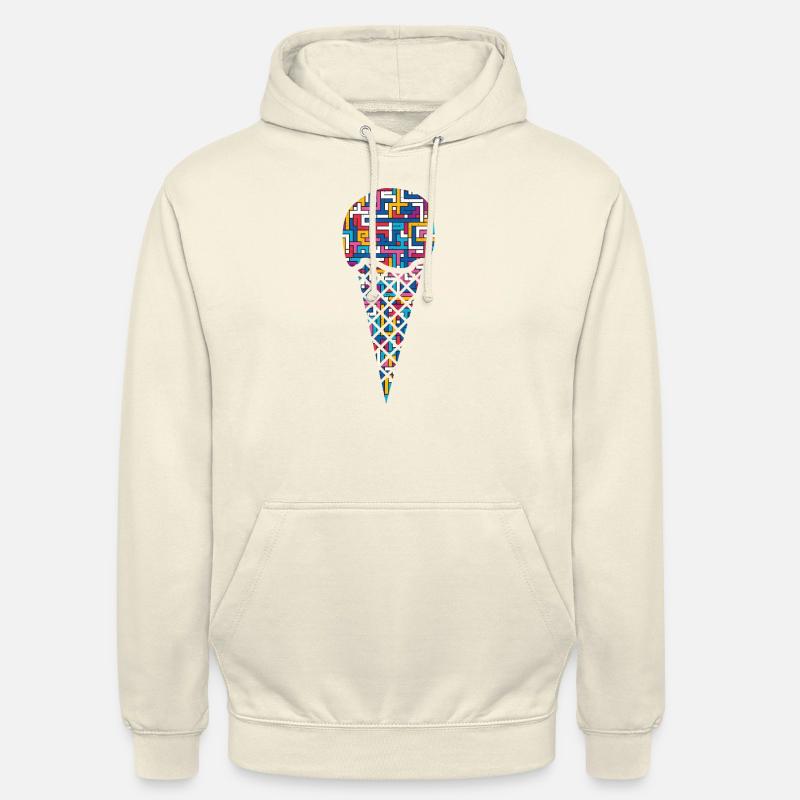Eis Eiskugel Eiswaffel - Unisex Hoodie - Vanille-Milchshake