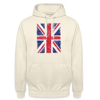 Union Jack - Unisex Hoodie - vanilla - Front - Alina (178cm) & Michal (187cm)