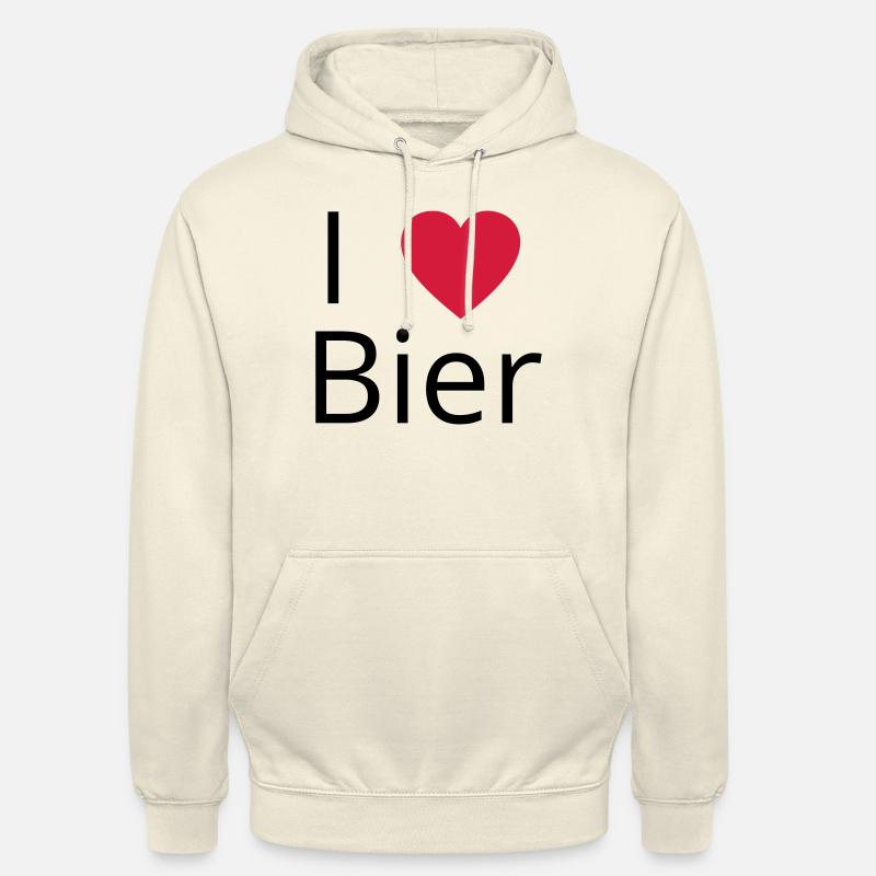 Ich liebe Bier Gechenkidee - Unisex Hoodie - Vanille-Milchshake