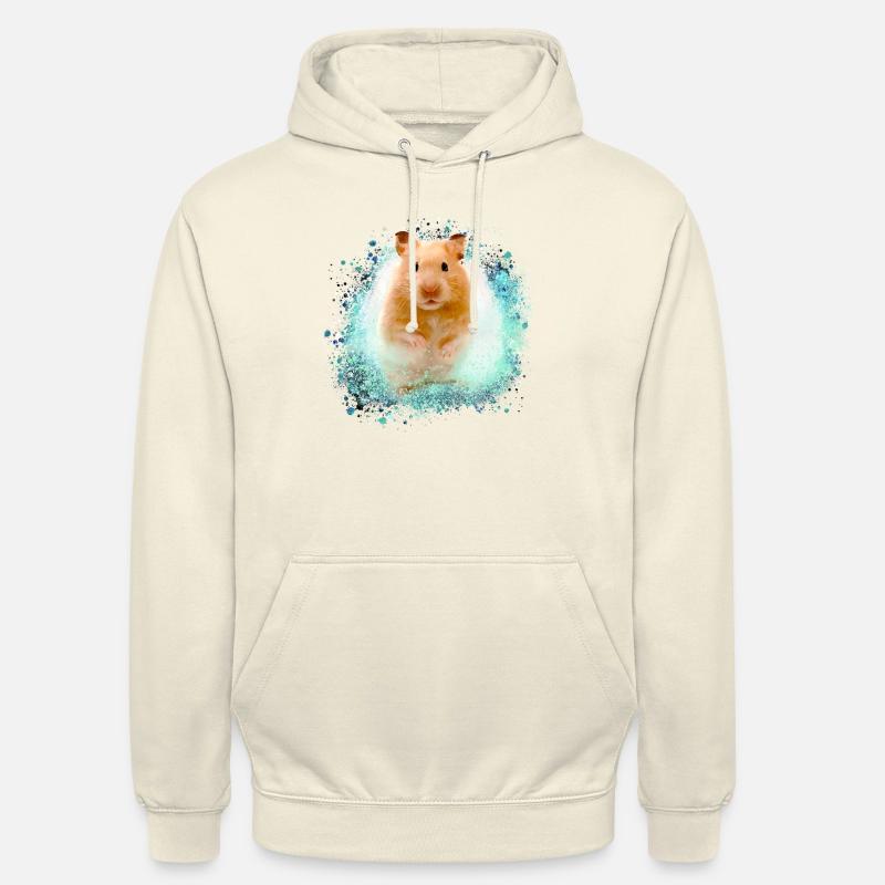 hamster, graffiti,malerei,grün,goldhamster - Unisex Hoodie - Vanille-Milchshake