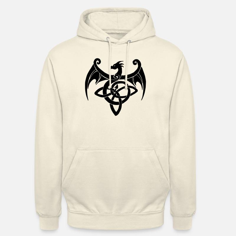 Celtic dragon - Felpa con cappuccio unisex - milkshake