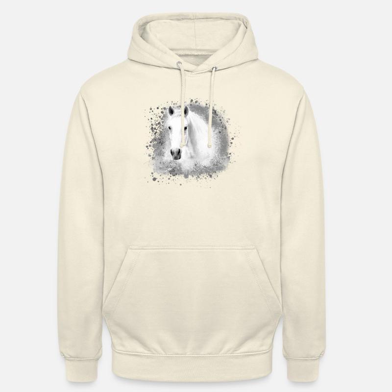 Schimmel, Pferd,weisses Pferd, Graffiti,haflinger - Unisex Hoodie - Vanille-Milchshake