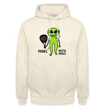 Padel Padel Tennis Padel-space PADEL TENNIS - Unisex Hoodie - vanilla - Front - Alina (178cm) & Michal (187cm)