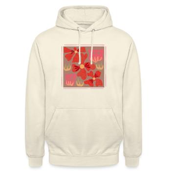 Mocha Mousse Minimal - Unisex Hoodie - Vanille-Milchshake - Vorne - Alina (178cm) & Michal (187cm)