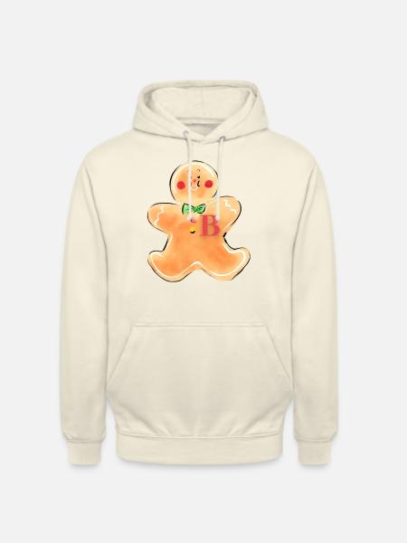 Lebkuchenmann "B" - Unisex Hoodie - Vanille-Milchshake