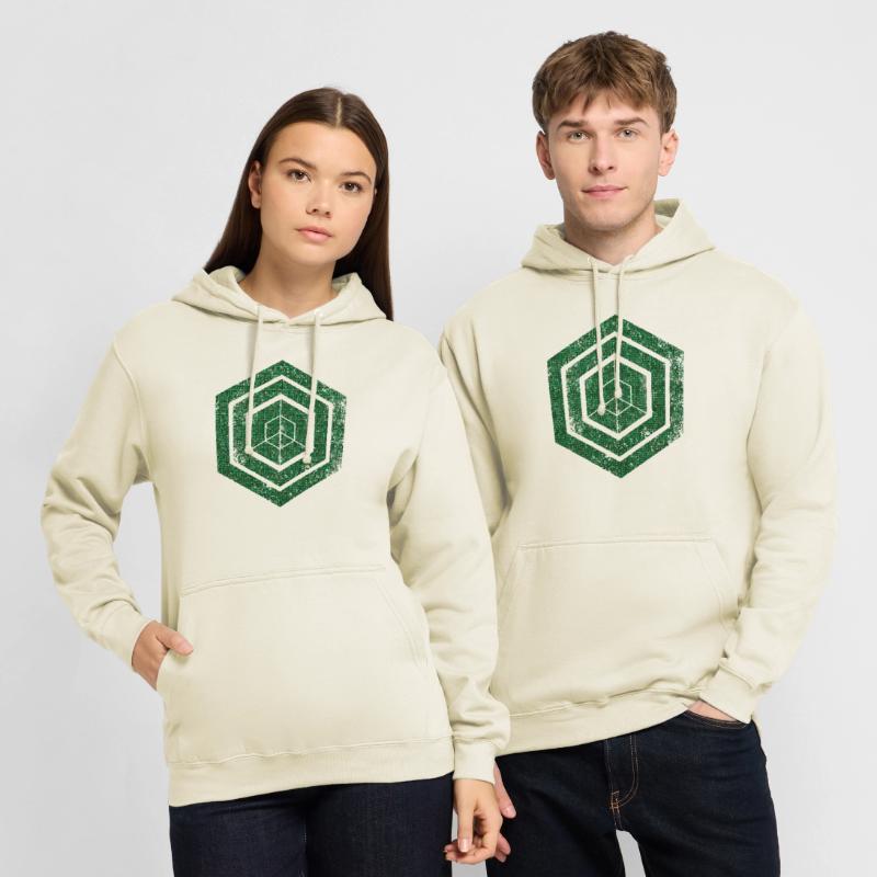 Codage géométrique du programmeur de programmation hexagonale Sweat-shirt à capuche unisexe