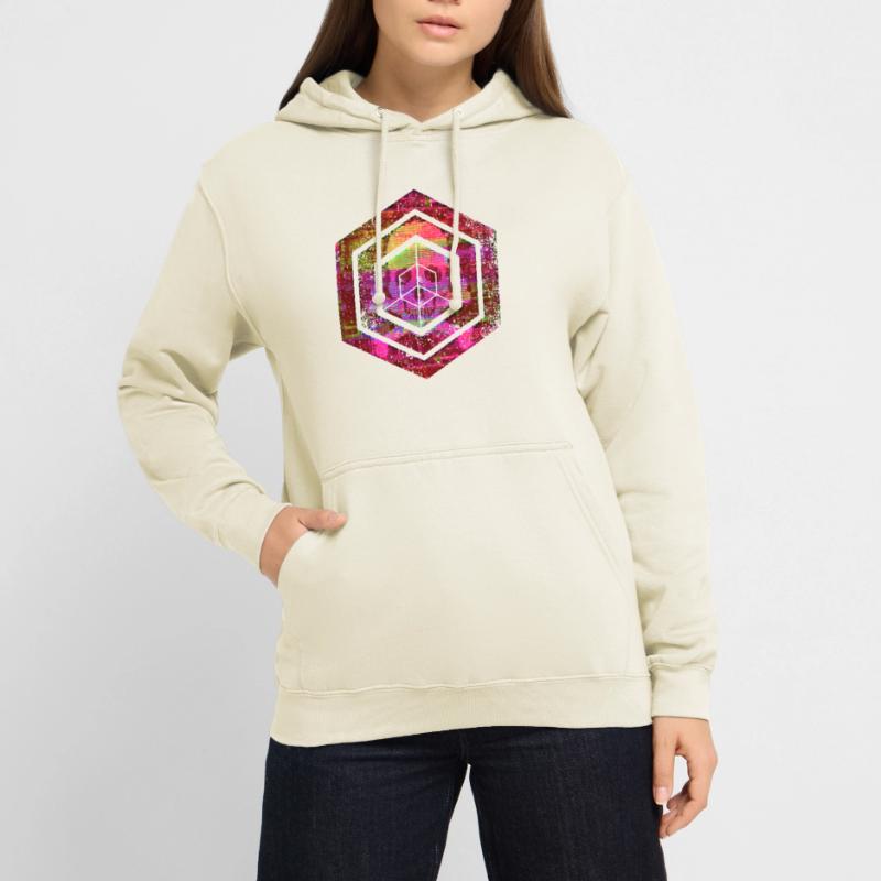 Hexagon-Programmierung Programmierer Codierung geometrisch Unisex Hoodie