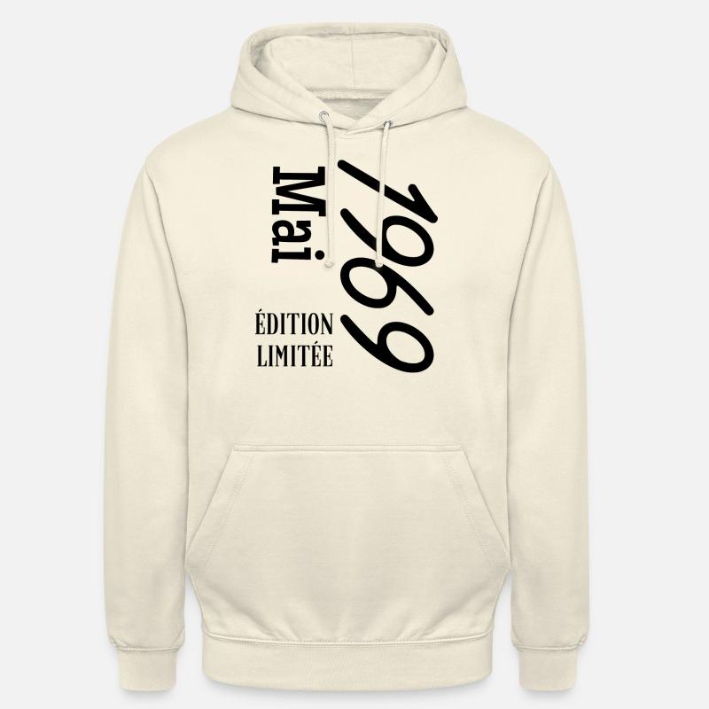 édition limitée Mai 1969 - Sweat-shirt à capuche unisexe - vanille