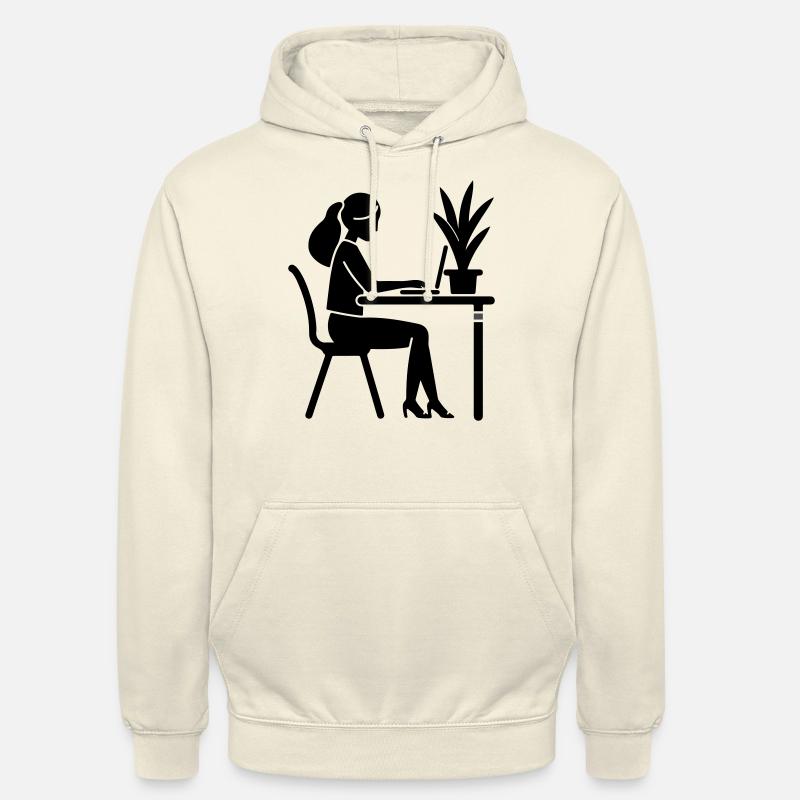 Learning, Studying, Working - Unisex Hoodie - vanilla