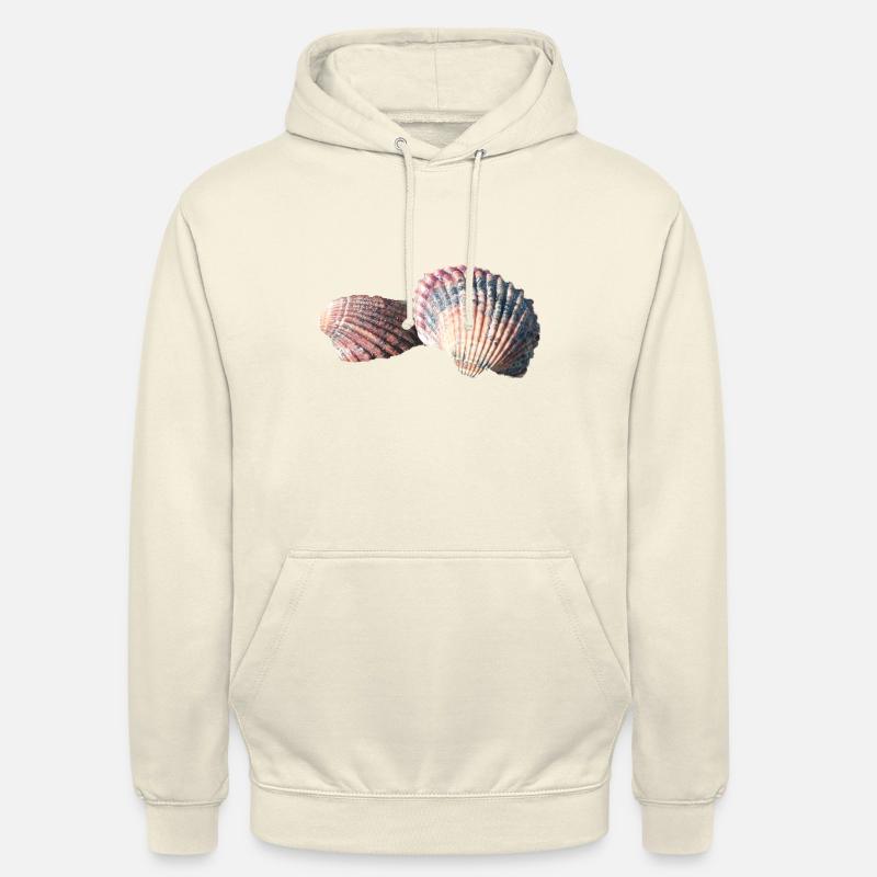 Shells, shells, beach, sea, holidays - Unisex Hoodie - vanilla
