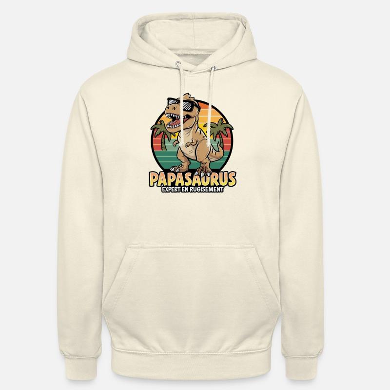 Papasaurus Expert Roar Geschenk - Unisex Hoodie - Vanille-Milchshake