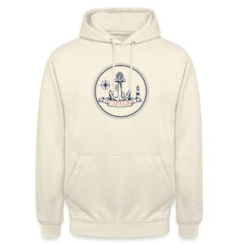 Capt - Unisex Hoodie - vanilla - Front - Alina (178cm) & Michal (187cm)