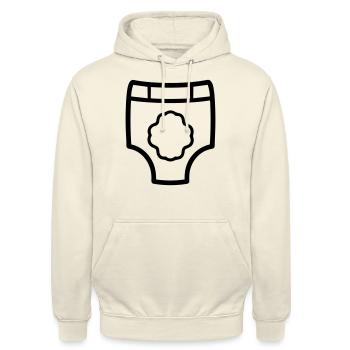 Schicht - Unisex Hoodie - Vanille-Milchshake - Vorne - Alina (178cm) & Michal (187cm)
