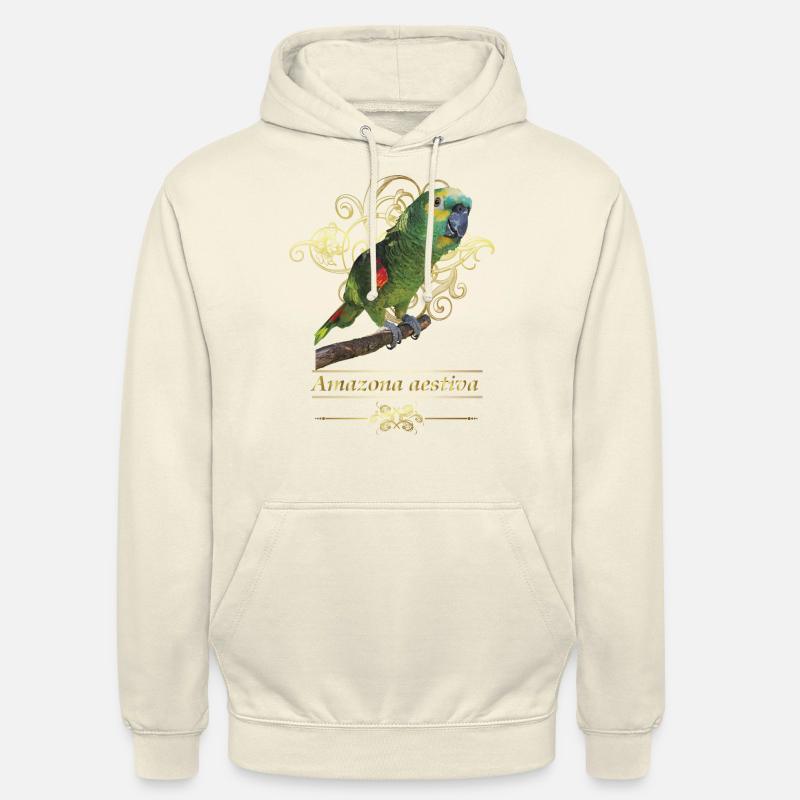 L’amazone à front bleu - Sweat-shirt à capuche unisexe - vanille