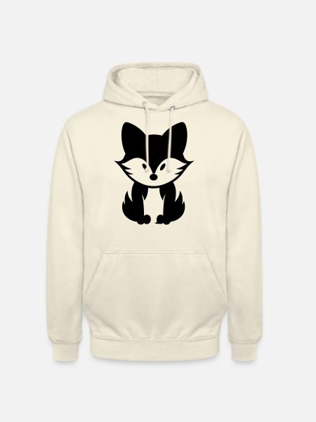 Renard - Sweat-shirt à capuche unisexe - vanille