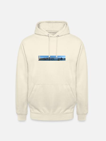 Brücke über ruhiges Wasser - Uniseks hoodie - vanille-milchshake