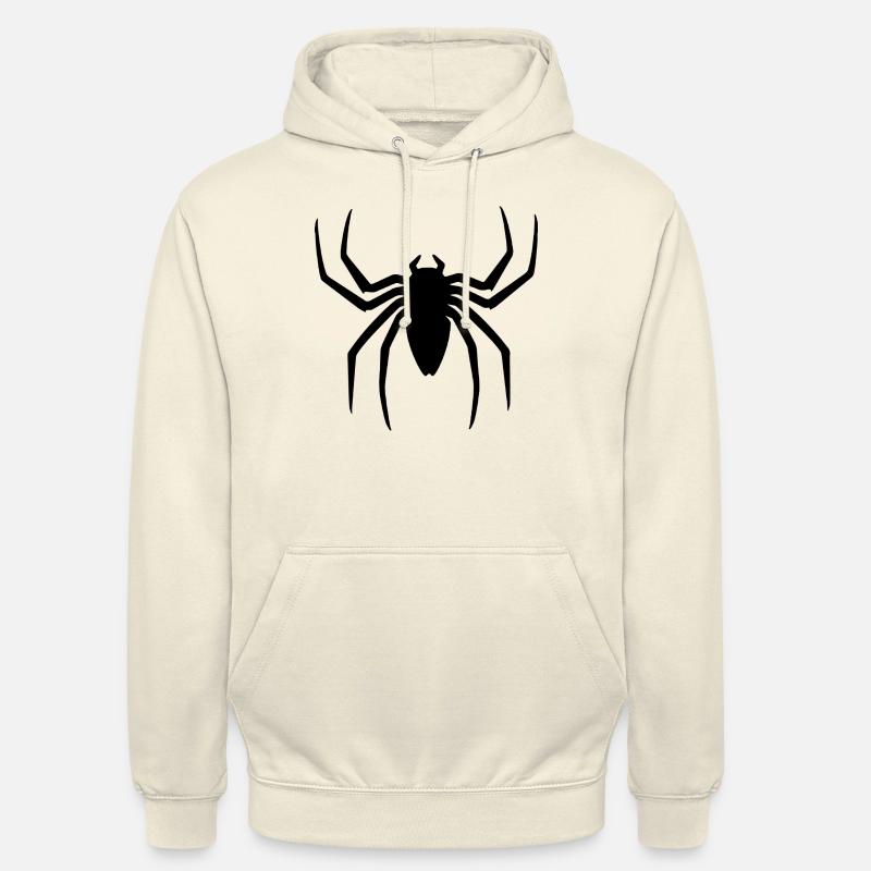 Schwarze Spinne Halloween Geschenkidee - Unisex Hoodie - Vanille-Milchshake