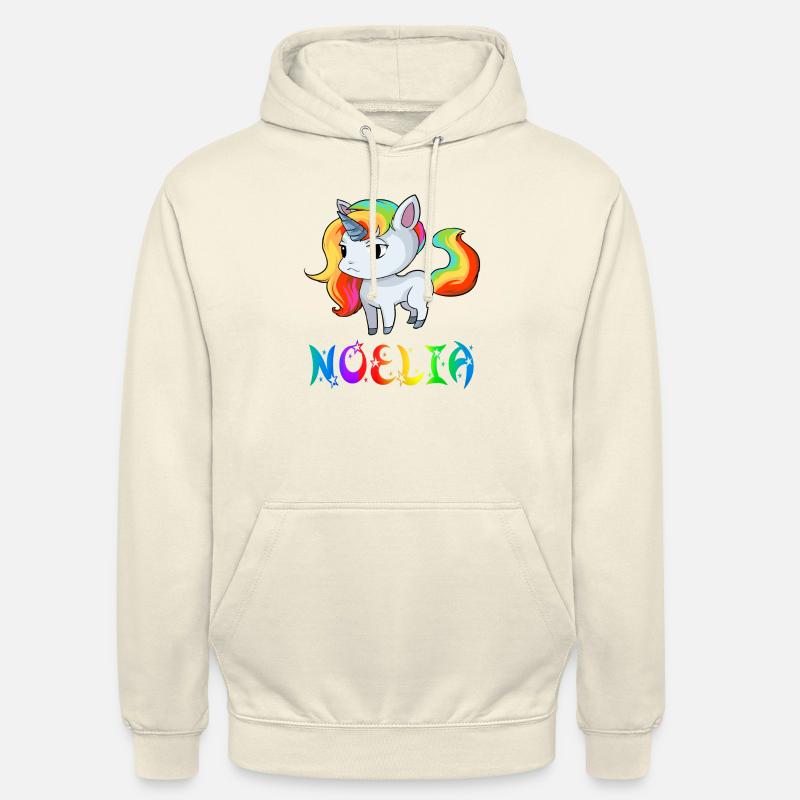 Noelia Einhorn - Sweat-shirt à capuche unisexe - vanille