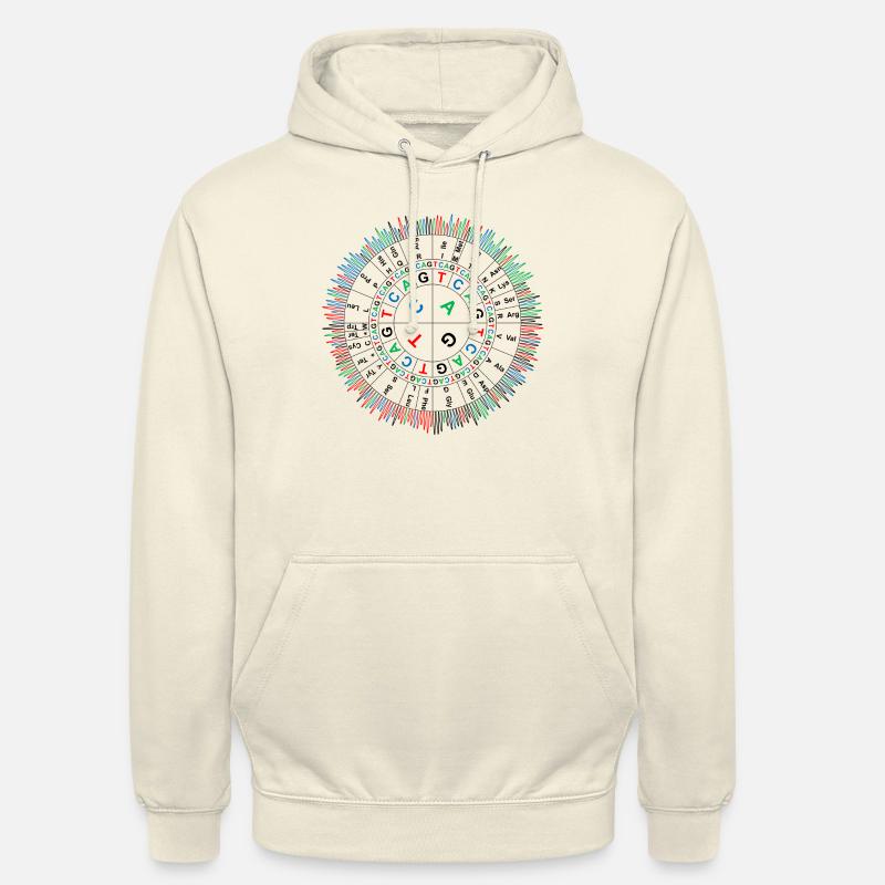Sanger Codon Circle - Sweat-shirt à capuche unisexe - vanille