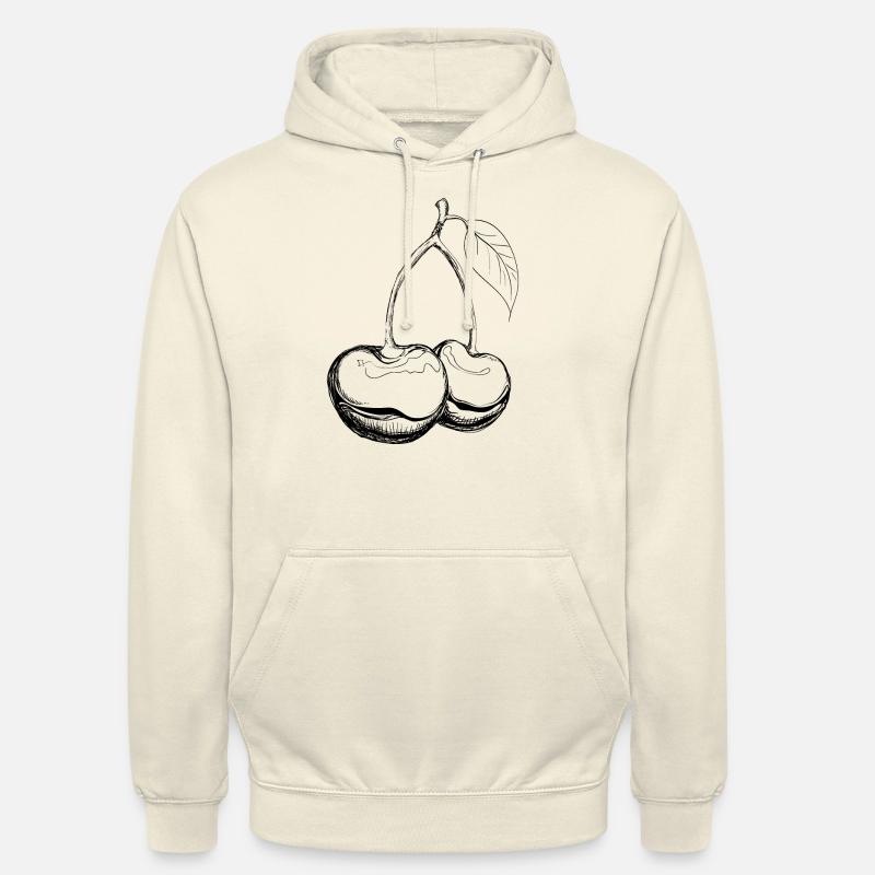 Cherries - Sweat-shirt à capuche unisexe - vanille