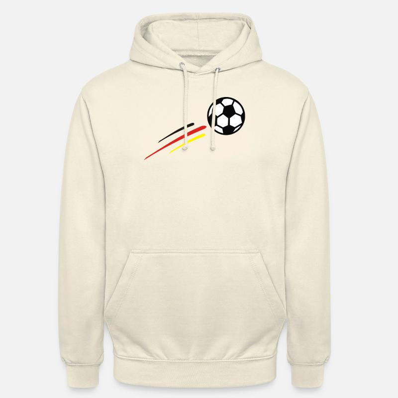 ball_deutsch_4farb - Sweat-shirt à capuche unisexe - vanille