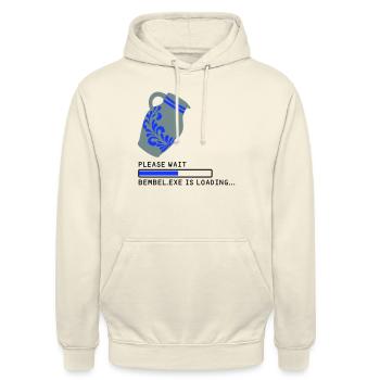 Chargement Bembel EXE - Sweat-shirt à capuche unisexe - vanille - Devant - Alina (178cm) & Michal (187cm)