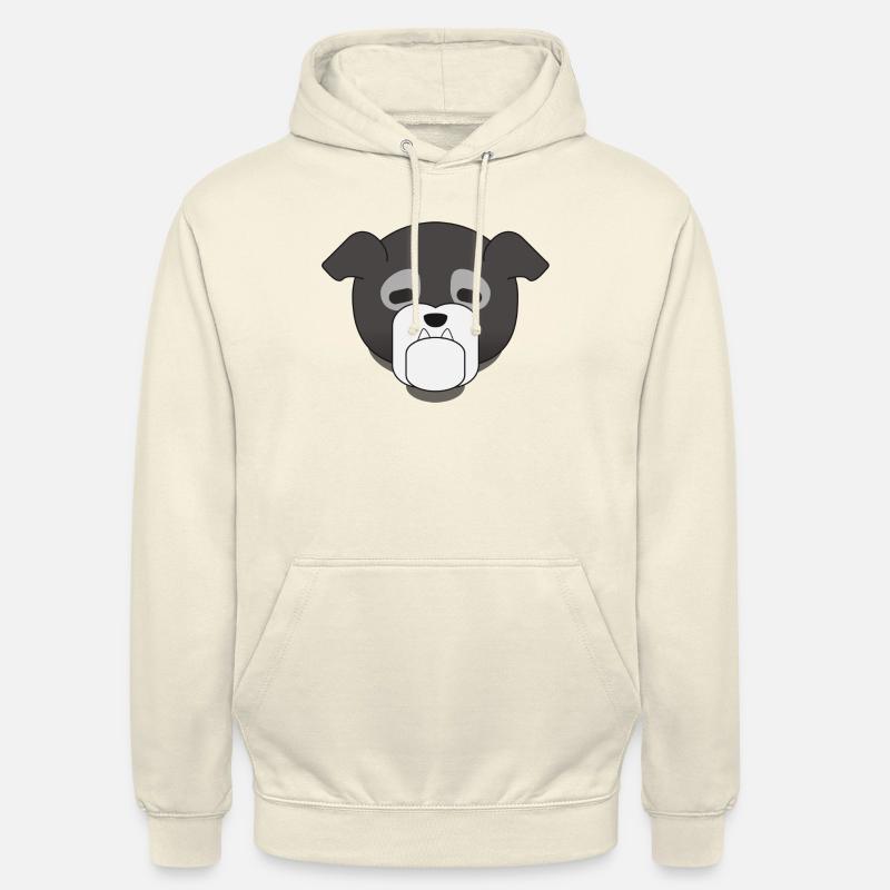 Perro dibujado - Sudadera con capucha unisex - batido de vainilla
