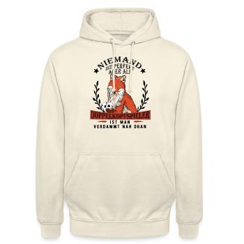 Doppelkopf - Unisex Hoodie - Vanille-Milchshake - Vorne - Alina (178cm) & Michal (187cm)