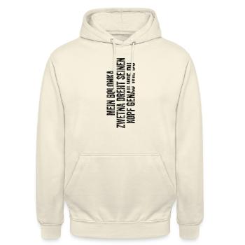 Bolonka Zwetna - Unisex Hoodie - Vanille-Milchshake - Vorne - Alina (178cm) & Michal (187cm)