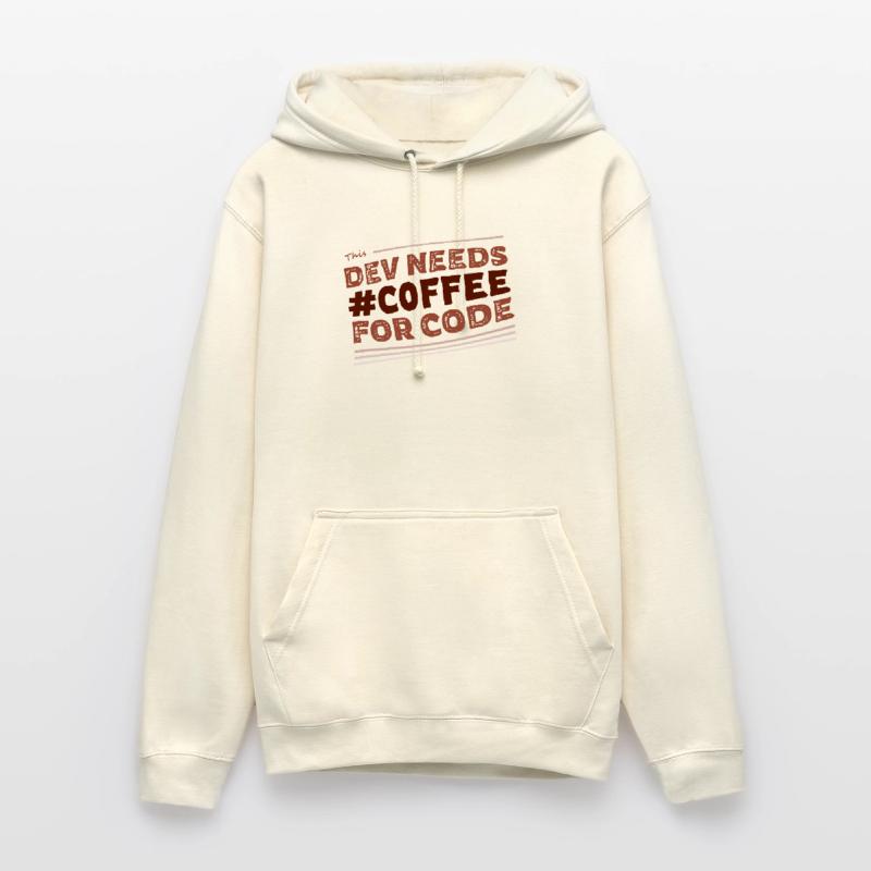 Dev needs #C0FFEE for code (light) Unisex Hoodie