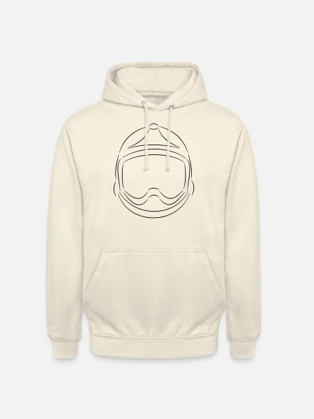 casque pompier xf - Sweat-shirt à capuche unisexe - vanille