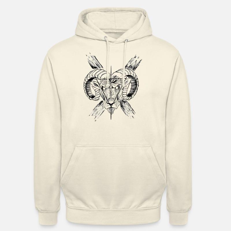 Goat Devil's - Sweat-shirt à capuche unisexe - vanille