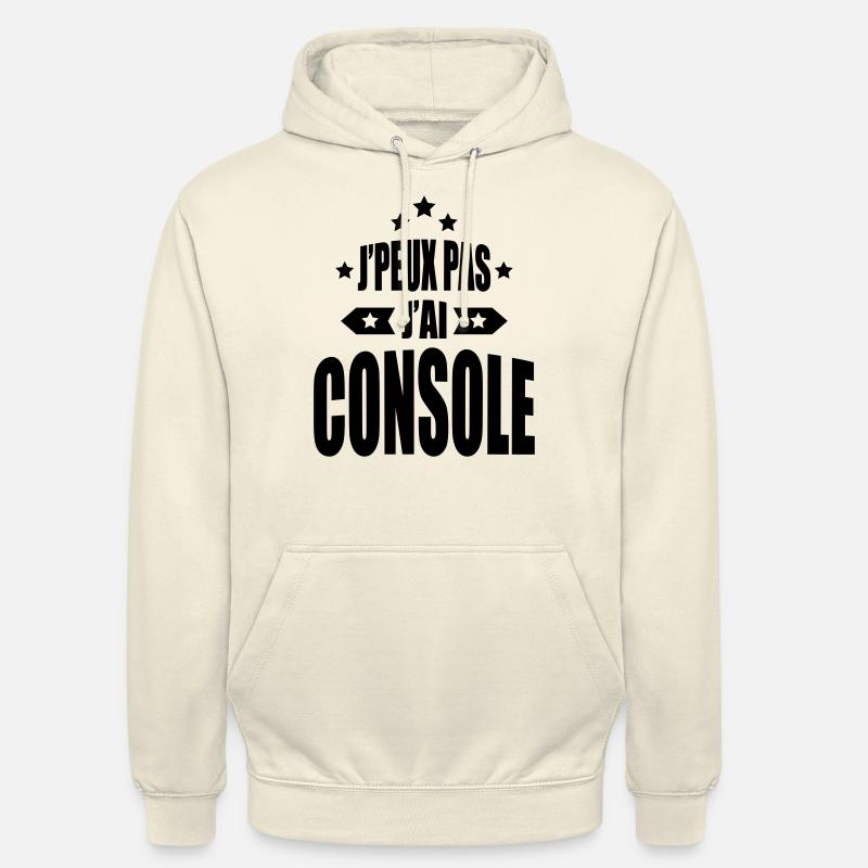 j'peux pas j'ai console - Sweat-shirt à capuche unisexe - vanille