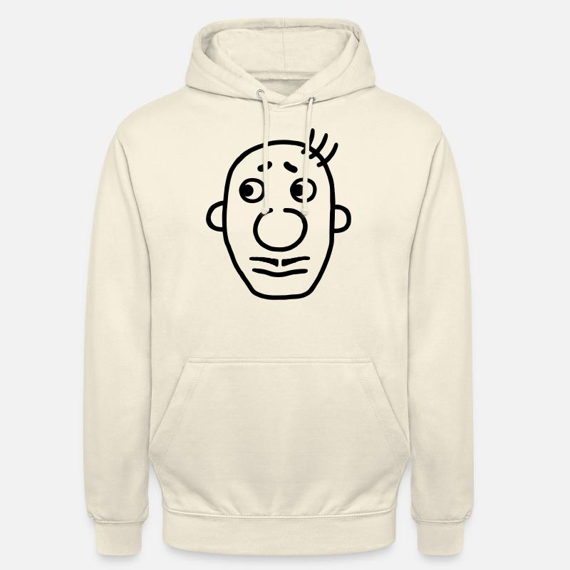 Mann mit Schnurrbart / Oberlippenbart - Unisex Hoodie - Vanille-Milchshake