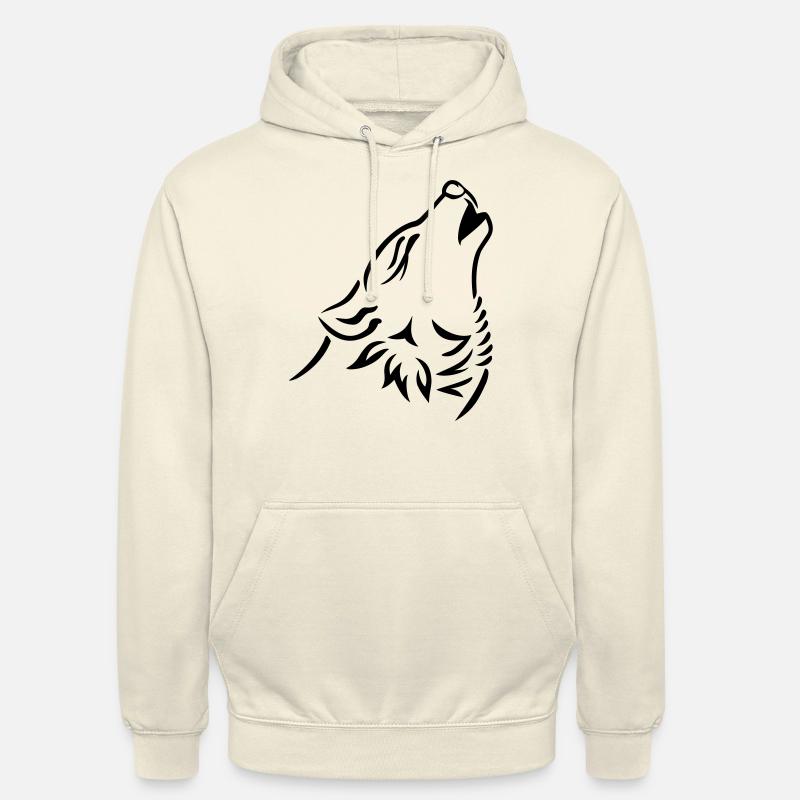Wolf - Unisex Hoodie - Vanille-Milchshake