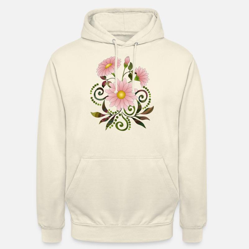 Blumen - Unisex Hoodie - Vanille-Milchshake