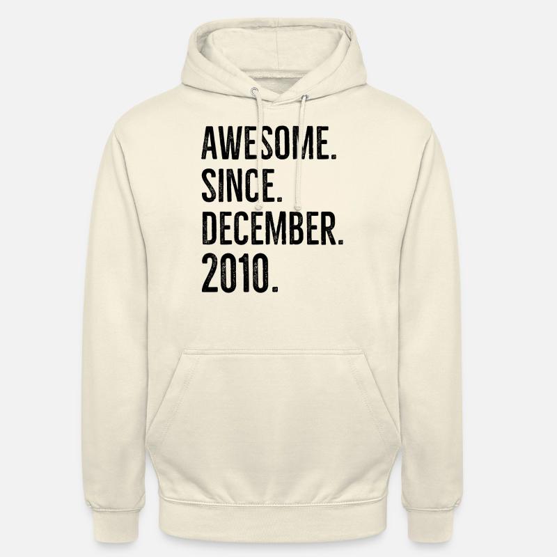 Awesome seit Dezember 2010 - Unisex Hoodie - Vanille-Milchshake