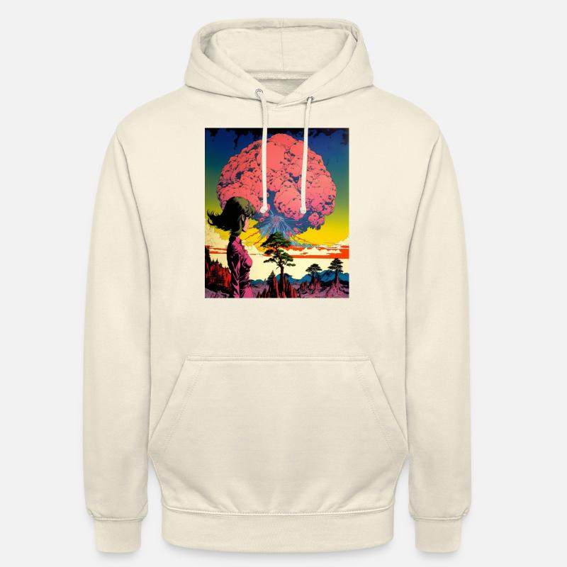 Psychedelische Explosion junges Mädchen - Unisex Hoodie - Vanille-Milchshake