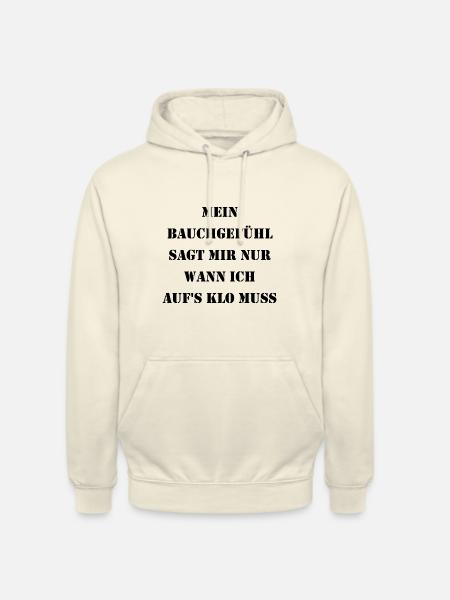 Bauchgefühl & Klo - Unisex Hoodie - Vanille-Milchshake