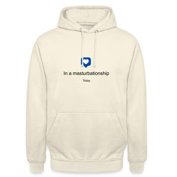 In a masturbationship - Sweat-shirt à capuche unisexe - vanille - Devant - Alina (178cm) & Michal (187cm)