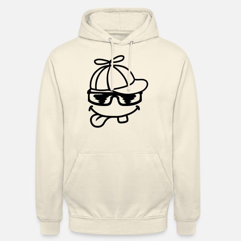 Face Comic Propeller Cap Wind Turbine - Unisex Hoodie - vanilla