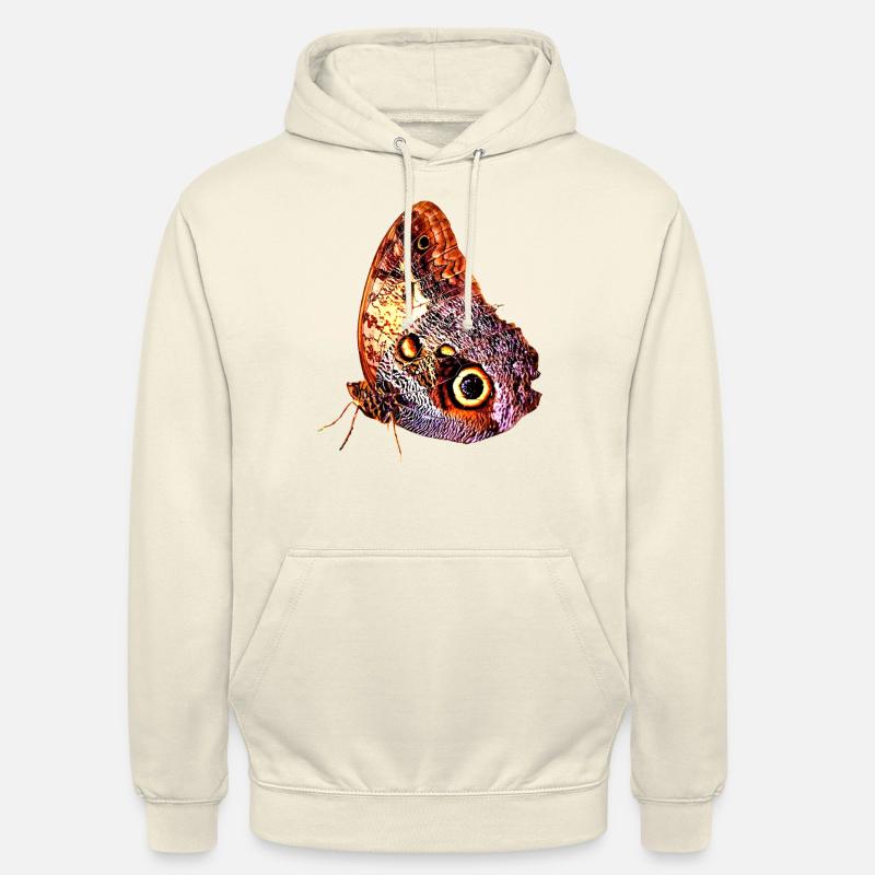 Papillon, papillon, insecte, idée cadeau - Sweat-shirt à capuche unisexe - vanille