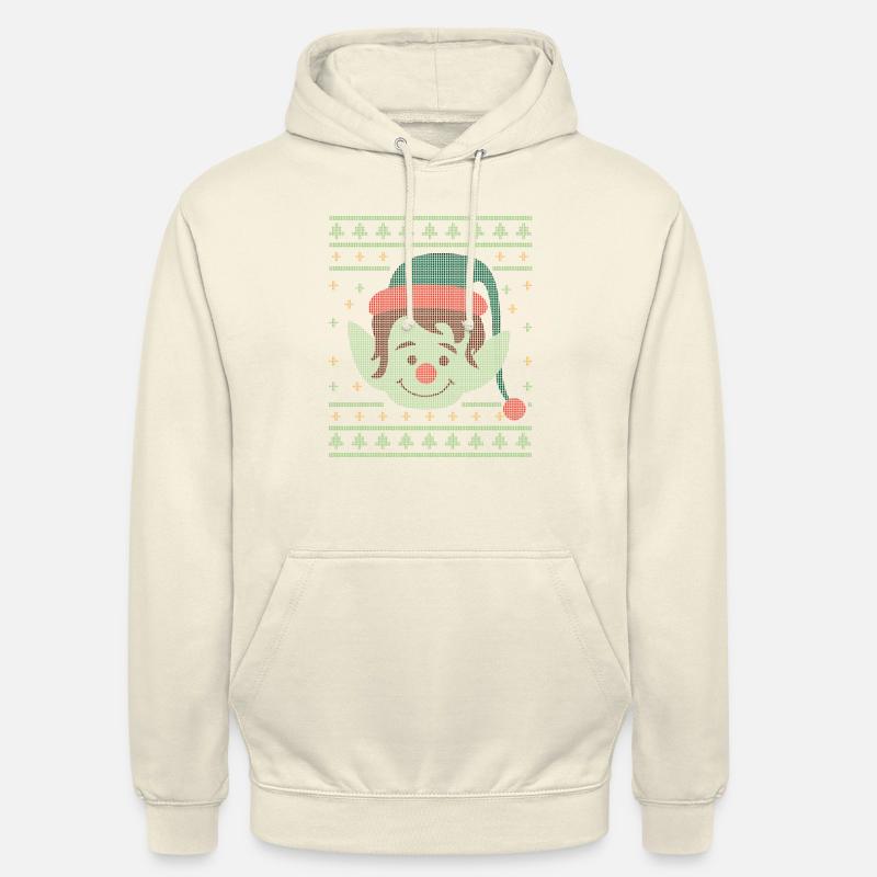 Noël Elf laid Pull - Sweat-shirt à capuche unisexe - vanille
