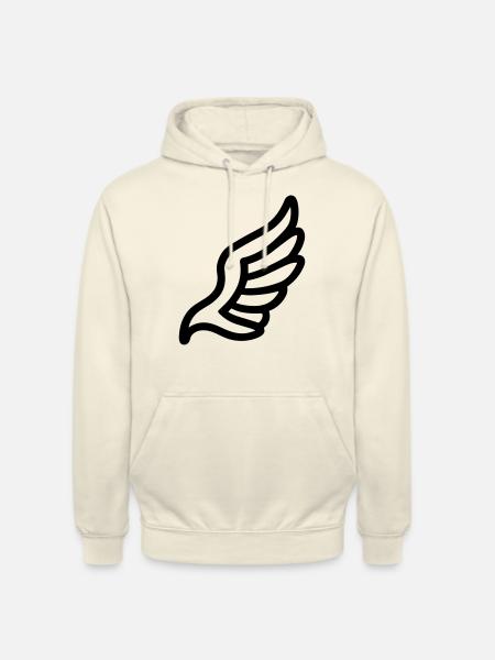 Ailes d'ange - Sweat-shirt à capuche unisexe - vanille