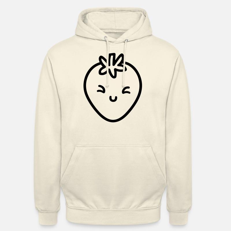 fraise - Sweat-shirt à capuche unisexe - vanille